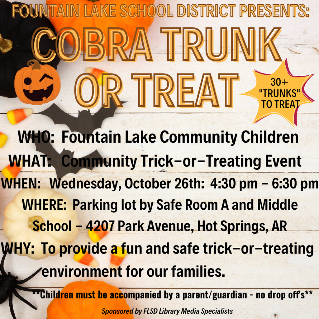 Trunk or treat Flyer