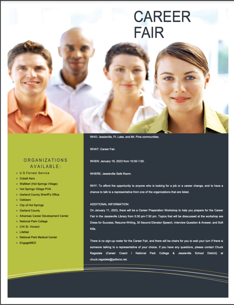 Community Career Fair Flyer