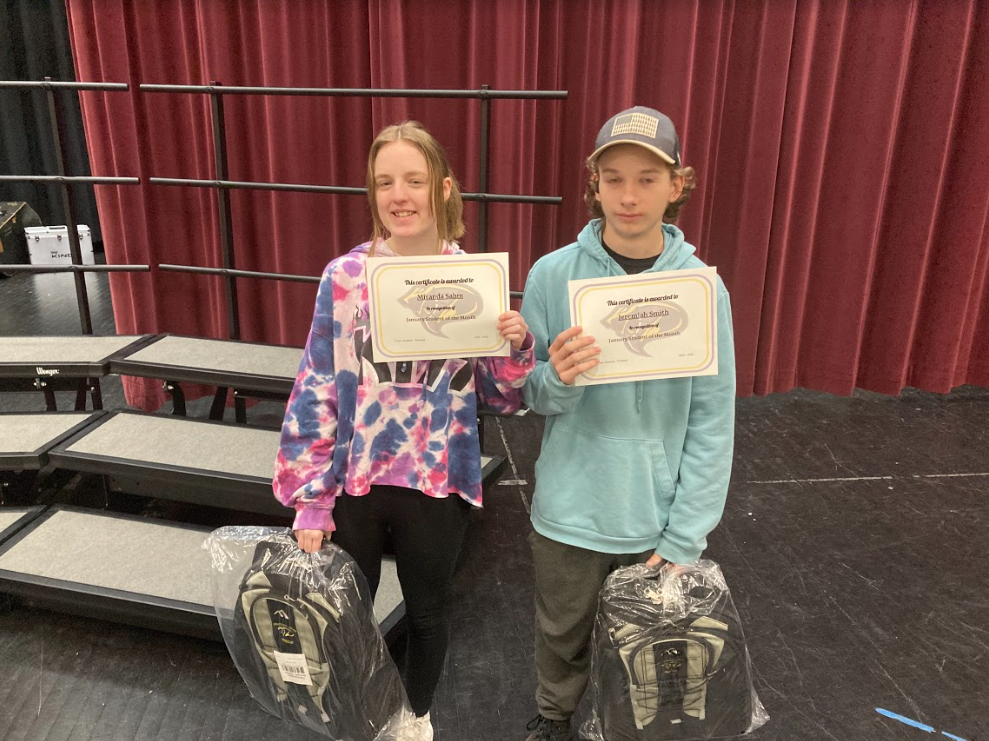 9th Grade Students of the Month - January